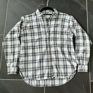 LOFT cotton flannel shirt XS